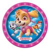 Paw Patrol Plates – Pink [7 Inches – 8 Per Pack]