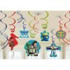 Toy Story Power Up Hanging Swirl Party Decorations [3 per Pack]